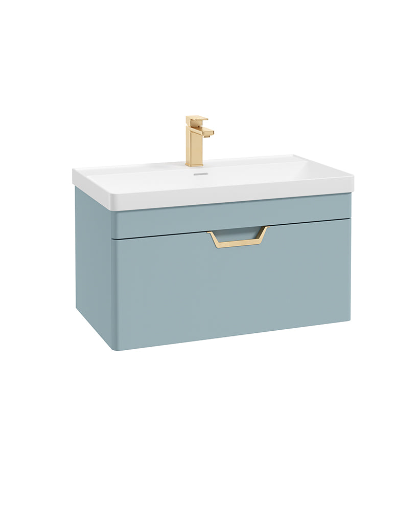 Freya 80cm 1 Drawer Wall Hung Vanity Uni