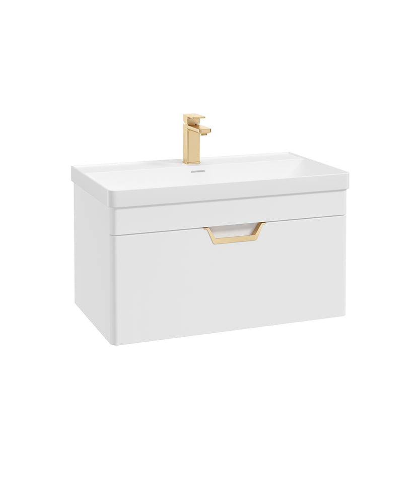 Freya 80cm 1 Drawer Wall Hung Vanity Uni