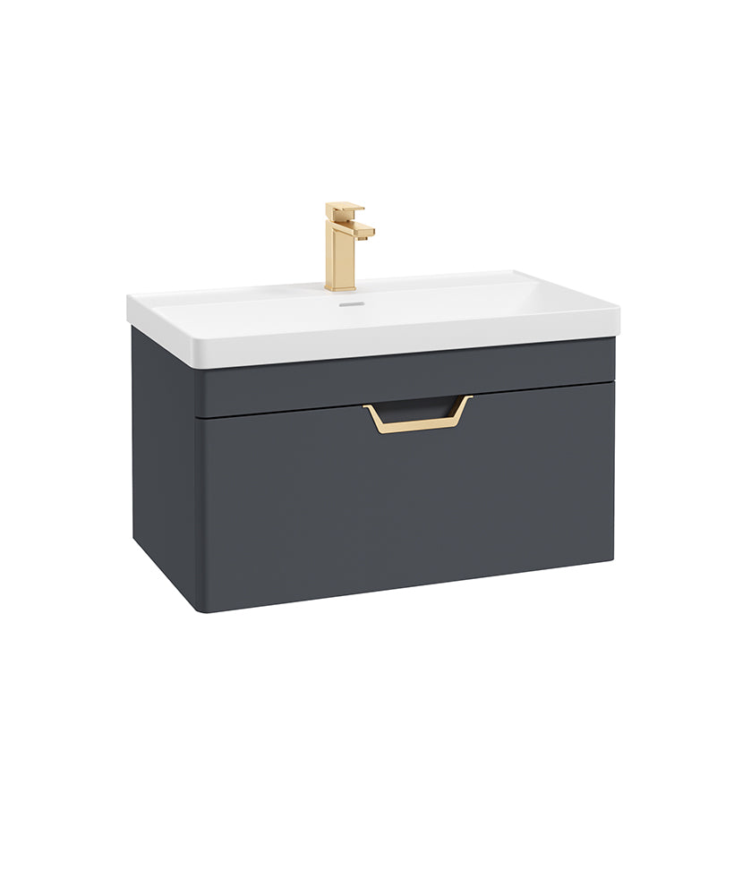 Freya 80cm 1 Drawer Wall Hung Vanity Uni