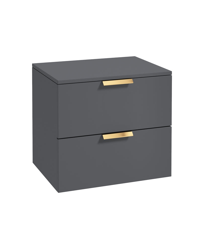 Stockholm 60cm Unit with Countertop Gold