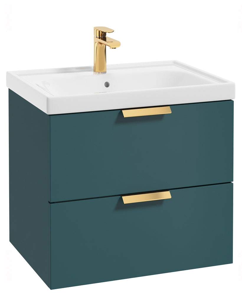 Stockholm Ocean Blue Matt 60cm Wall Hung