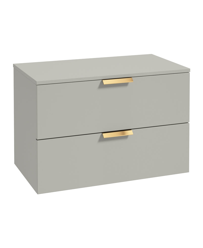 Stockholm 80cm Unit with Countertop Gold