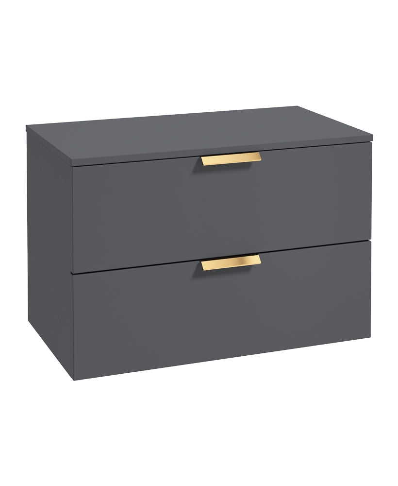 Stockholm 80cm Unit with Countertop Gold