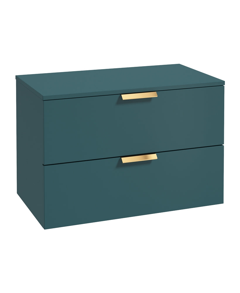 Stockholm 80cm Unit with Countertop Gold