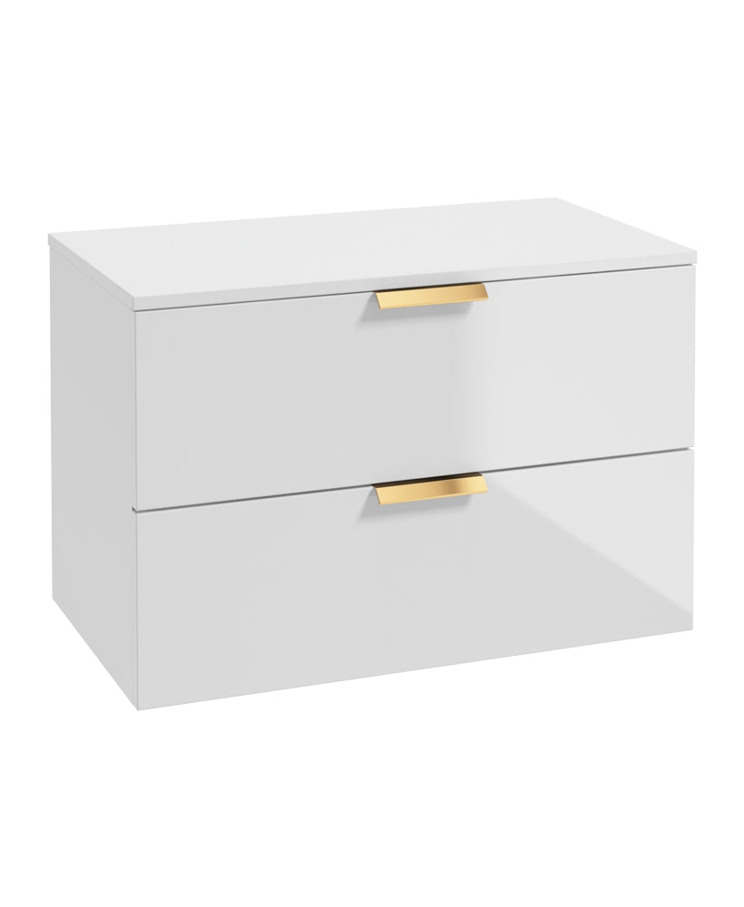 Stockholm 80cm Unit with Countertop Gold