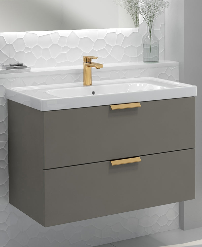 Stockholm Khaki Matt 80cm Wall Hung Vani