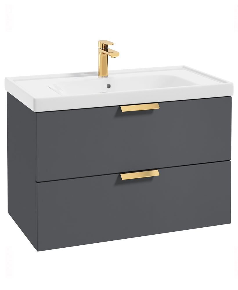 Stockholm Midnight Grey Matt 80cm Wall H