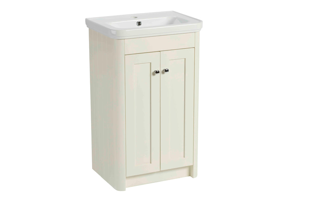 500mm 2 Door Floor Mounted Unit - Natural Whi