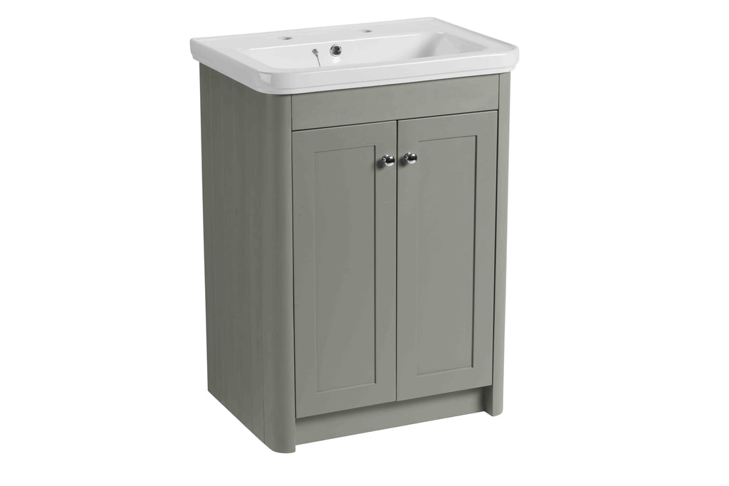 600mm Halcyon 2 Door Floor Mounted Unit - Sto