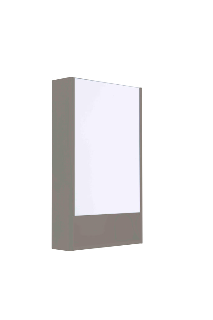 Halcyon Single Mirror Cabinet - Stone Grey