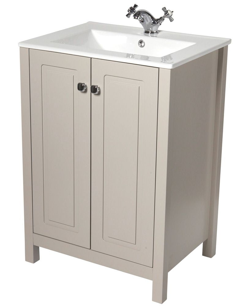 Kingston stone 60 vanity unit & slim bas