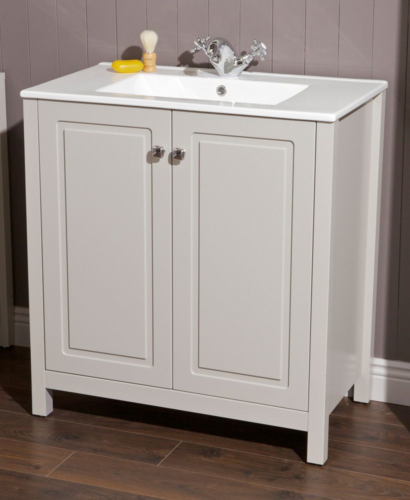Kingston stone 80 vanity unit & slim bas
