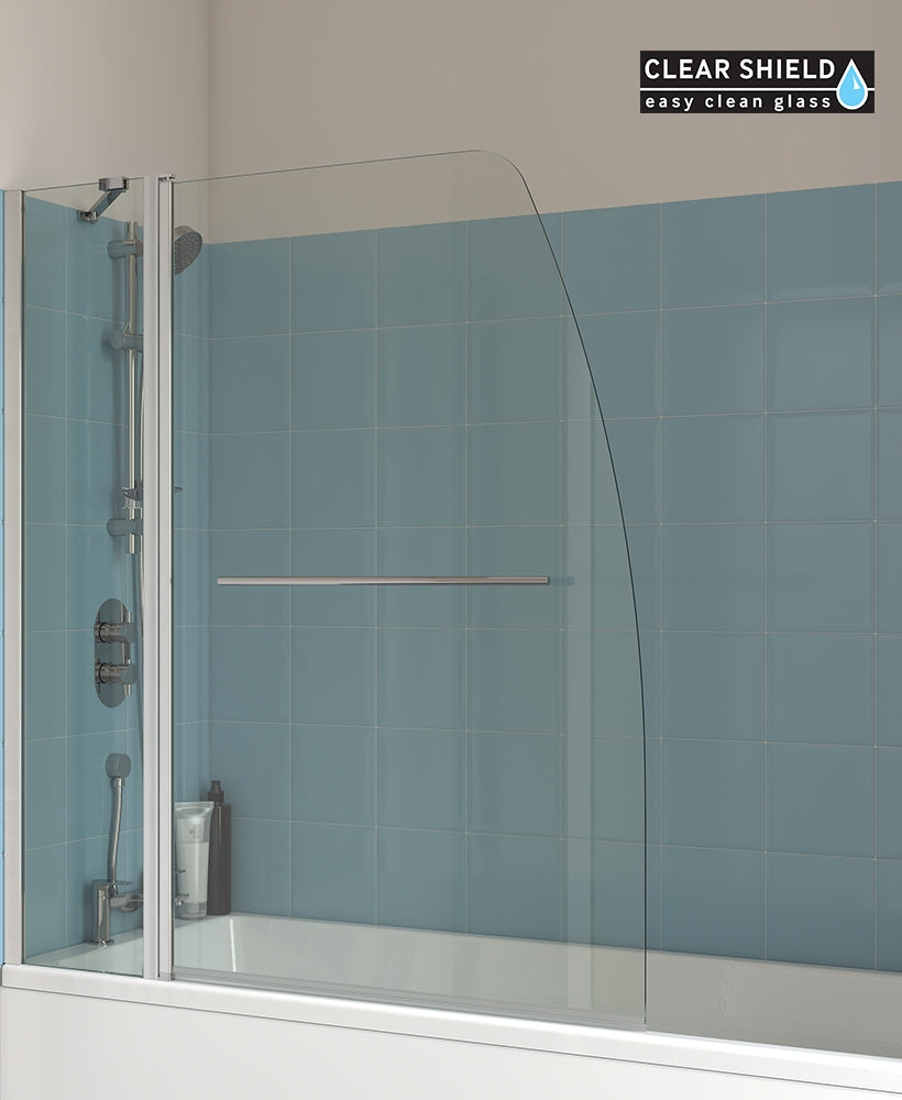 Lunar SB4 Hinged Radius Bathscreen With