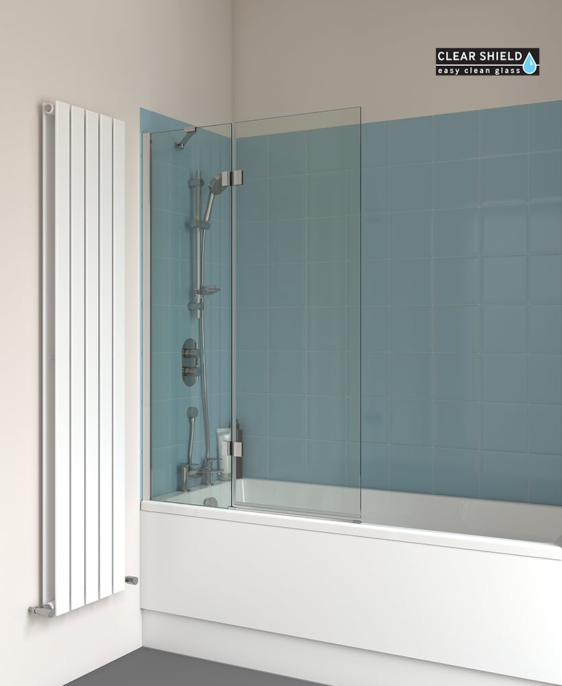 Lunar SB6 Two Panel Hinged Bathscreen