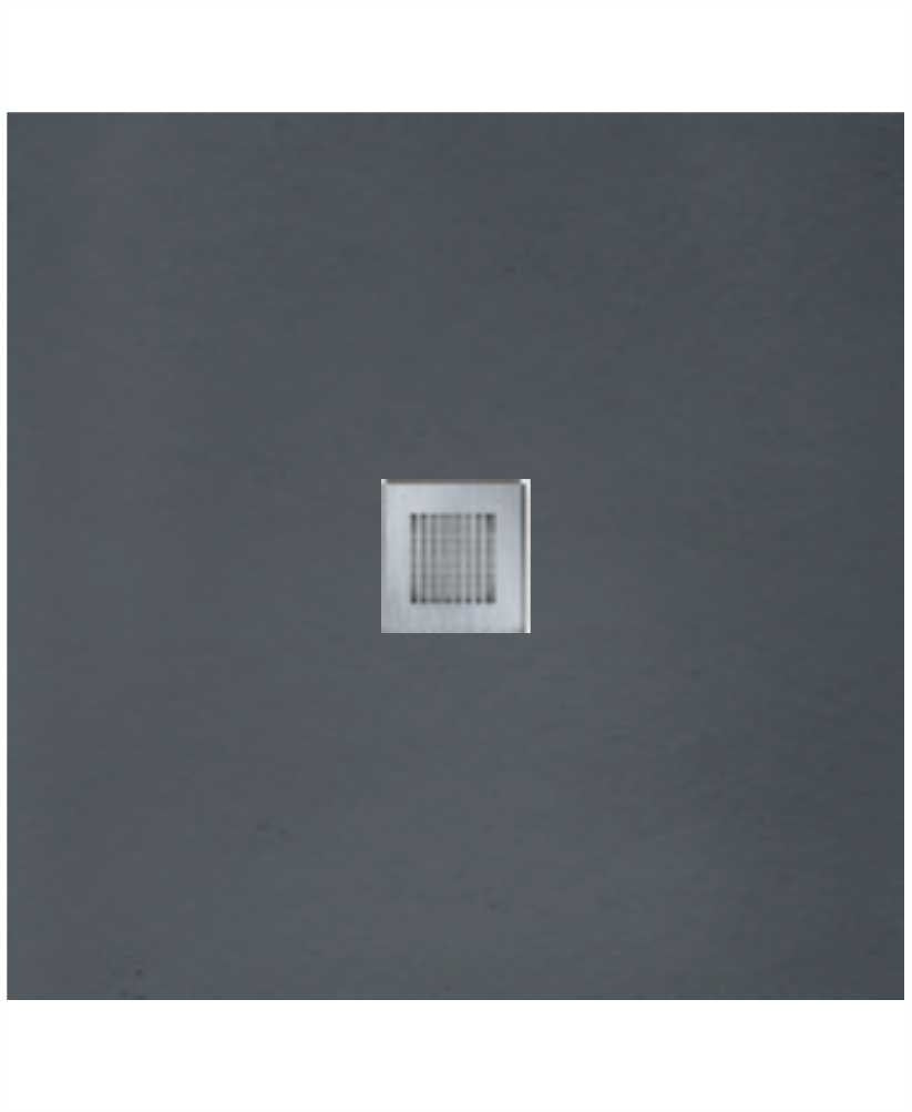 Slate Anthracite 800mm Square Shower Tra