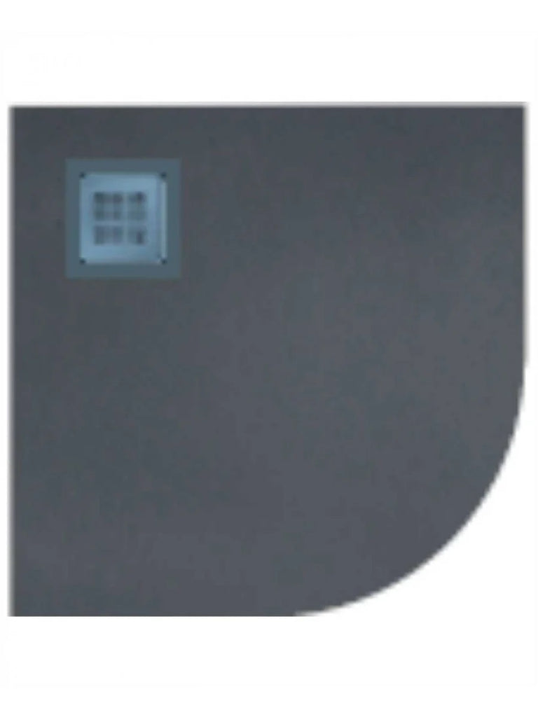 Slate 1000 Quadrant Black Shower Tray &