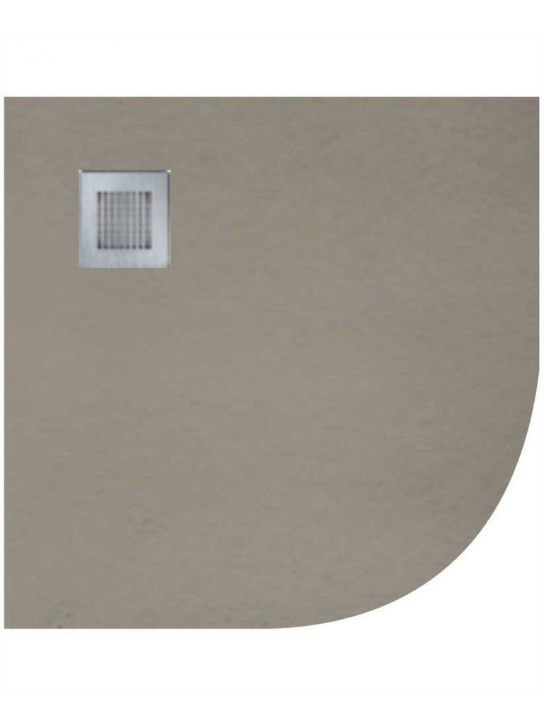 Slate 1000 Quadrant Taupe Shower Tray &