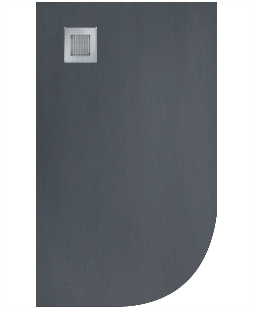Slate Anthracite 1200x900mm LH Offset Qu