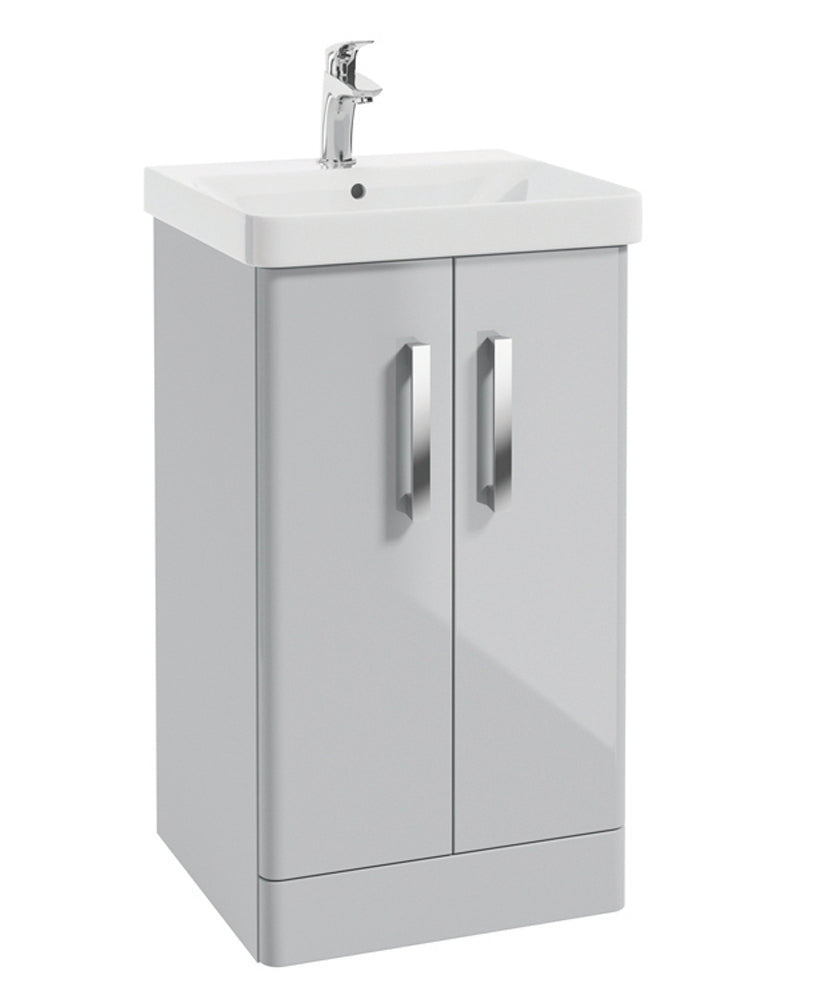 Odeon Cool Grey Gloss 50cm Floorstanding