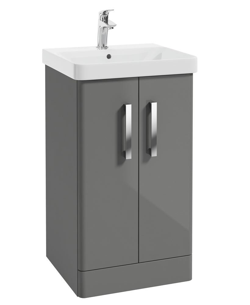 Odeon Steel Grey Gloss 50cm Floorstandin