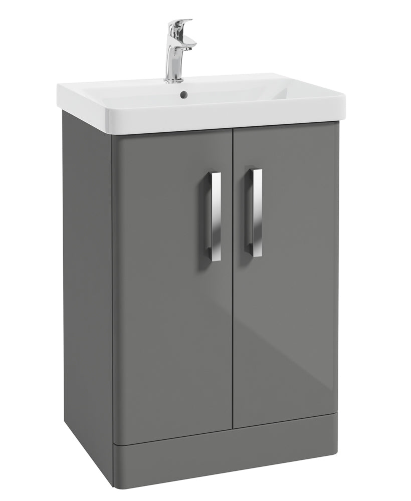 Odeon Steel Grey Gloss 60cm Floorstandin