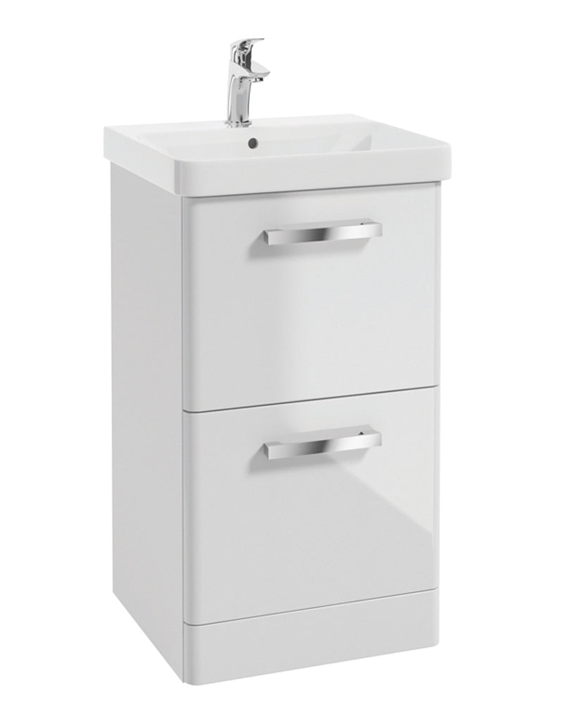 Odeon White Gloss 50cm Floorstanding 2 D
