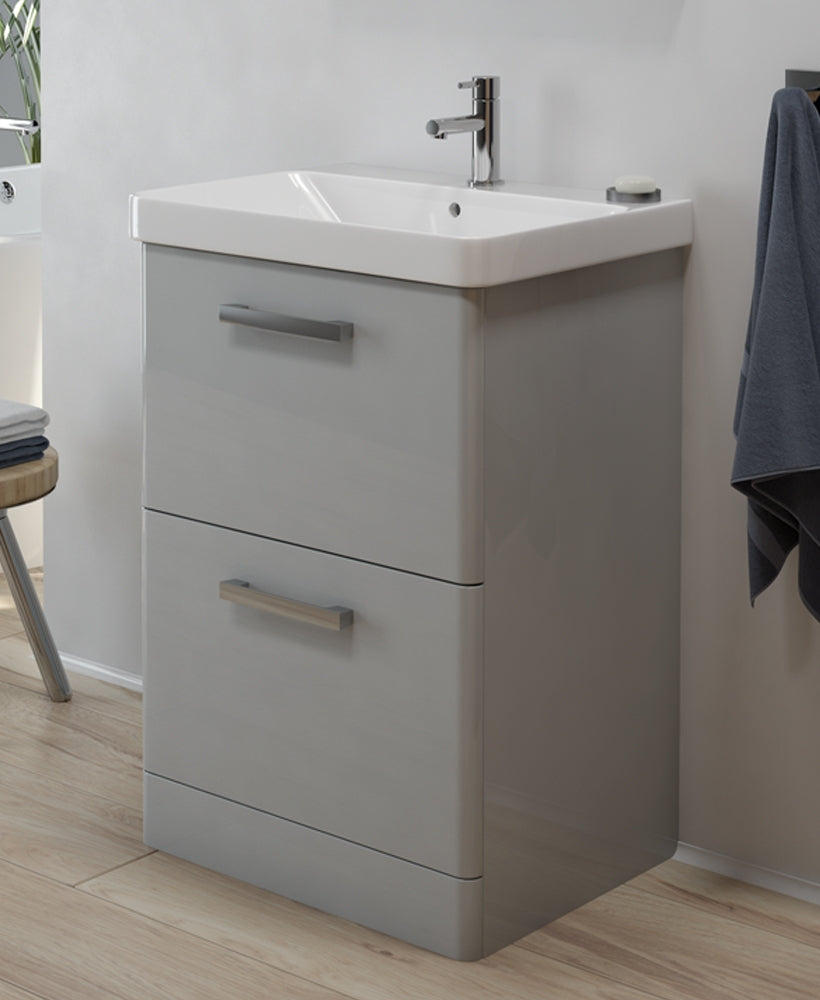 Odeon Cool Grey Gloss 60cm Floorstanding