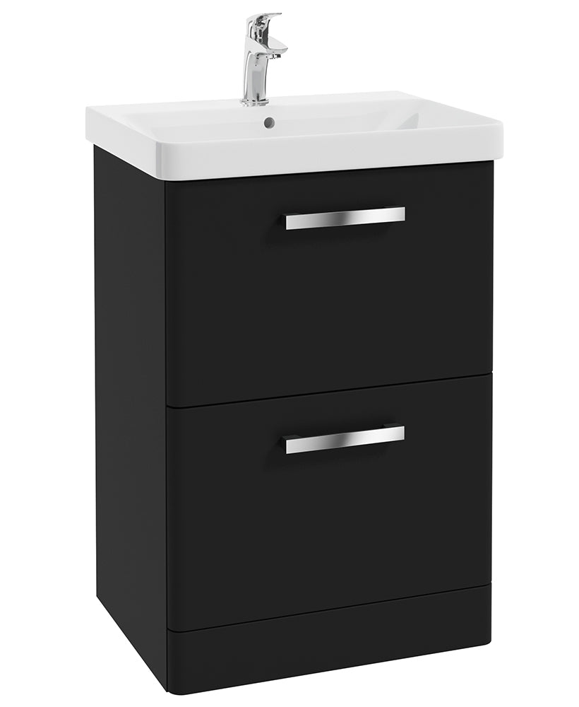 Odeon Black Matt 60cm Floorstanding 2 Dr
