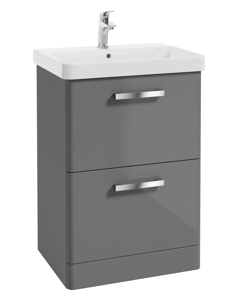Odeon Steel Grey Gloss 60cm Floorstandin