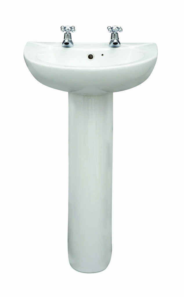 Strata 53cm Basin & Full Pedestal 2TH