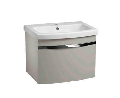 600mm Plan 1 Drawer Wall Mounted - Light Grey