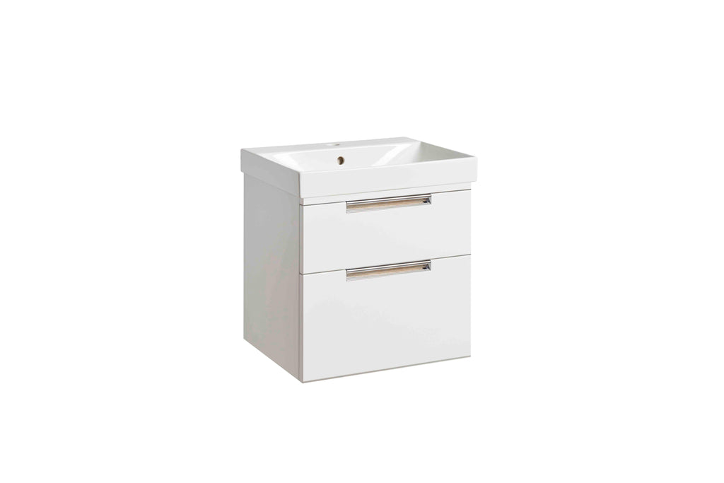 500mm PlatformDouble Drawer Wall Mounted - Wh
