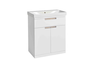 700mm Platform Floor Mounted - White