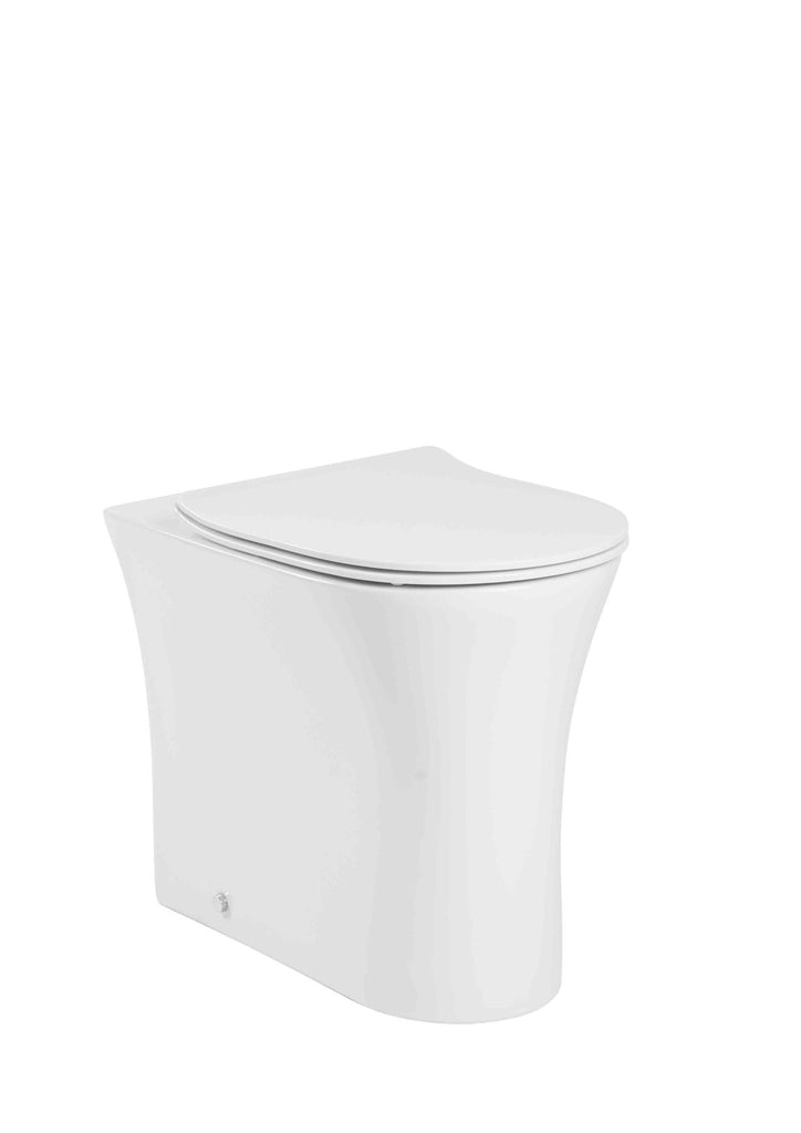 Radar Comfort Height Back to Wall WC Pan - Wh
