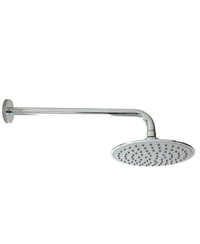 Ria 200mm Grey faceplate shower head & 3