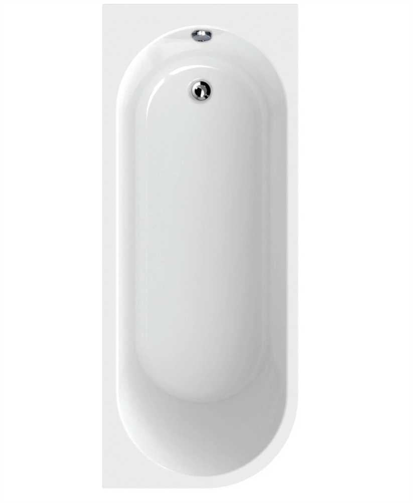 Arc Offset Shower Bath 1500mm Right Hand