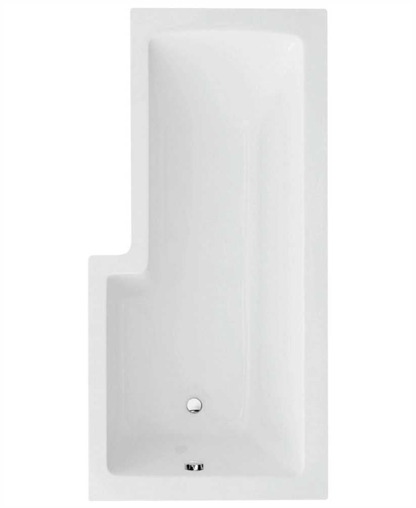 L Shape 1700x850mm RH Single Ended Bath