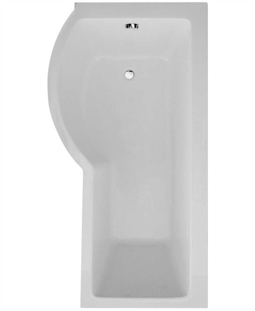 P Shape 1700x850mm LH Single Ended Bath