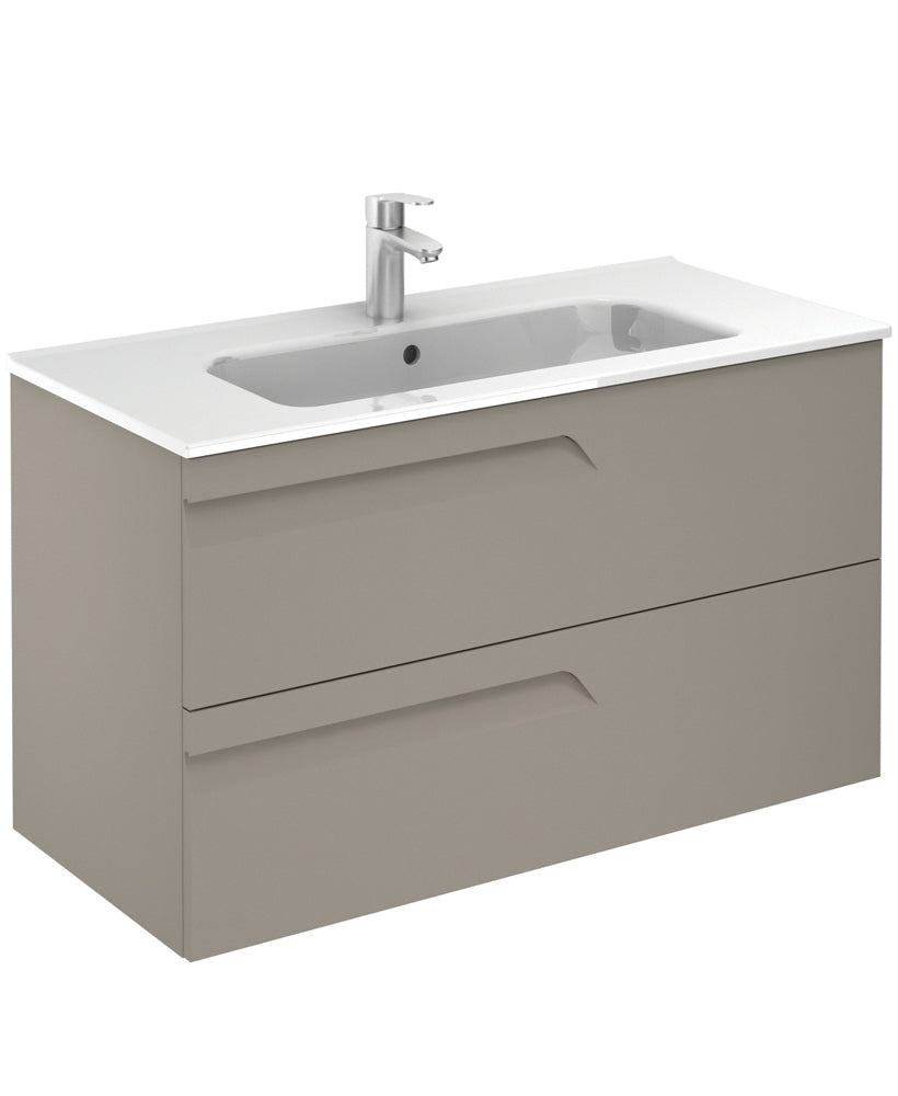Brava Smokey Matt 100 Vanity Unit & Slim