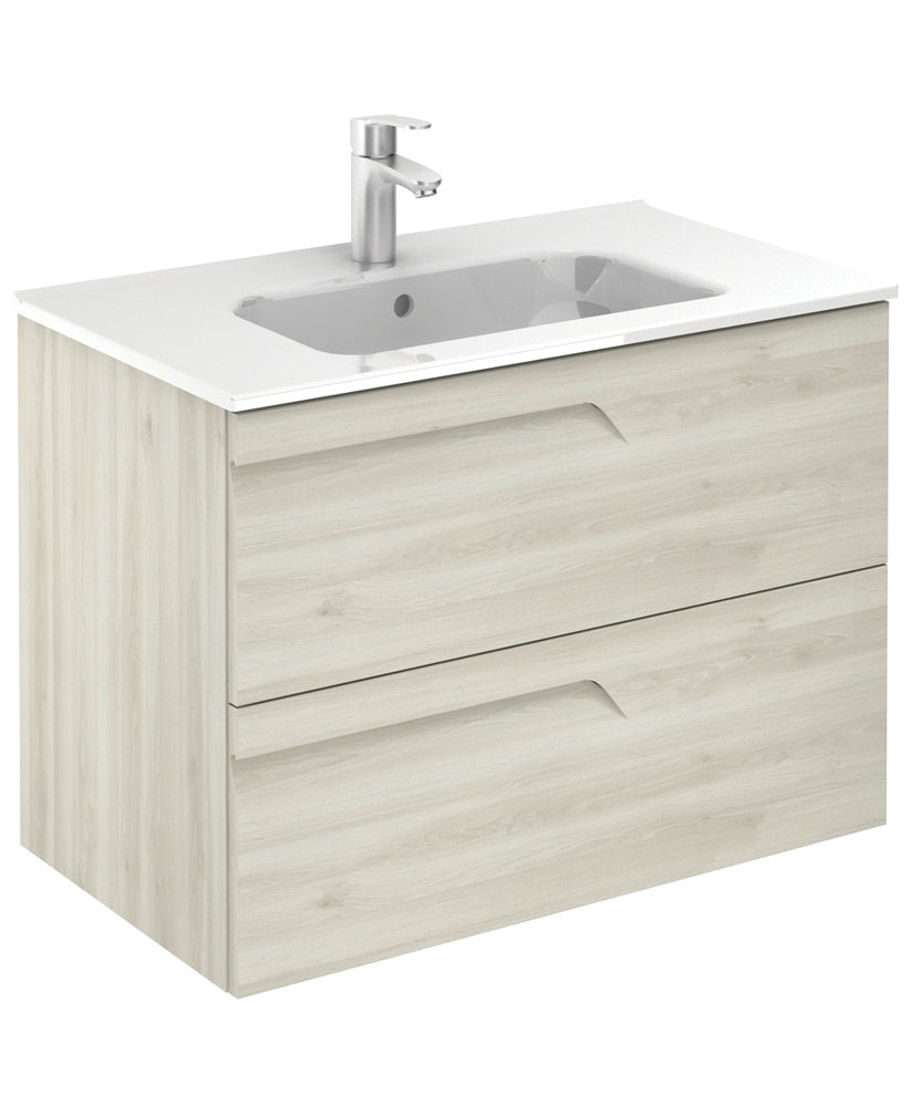 Brava Nature White 80 Vanity Unit & Slim
