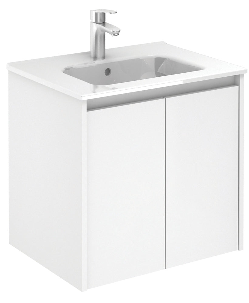 Smart Gloss White 2 Door 60cm Vanity Uni