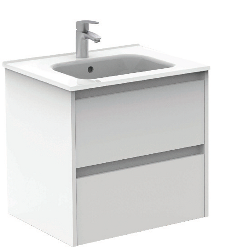Smart Gloss White 2 Drawer 60cm Vanity U