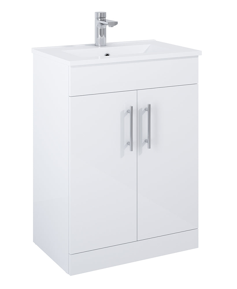 Belmont Square Gloss White 60cm Vanity U