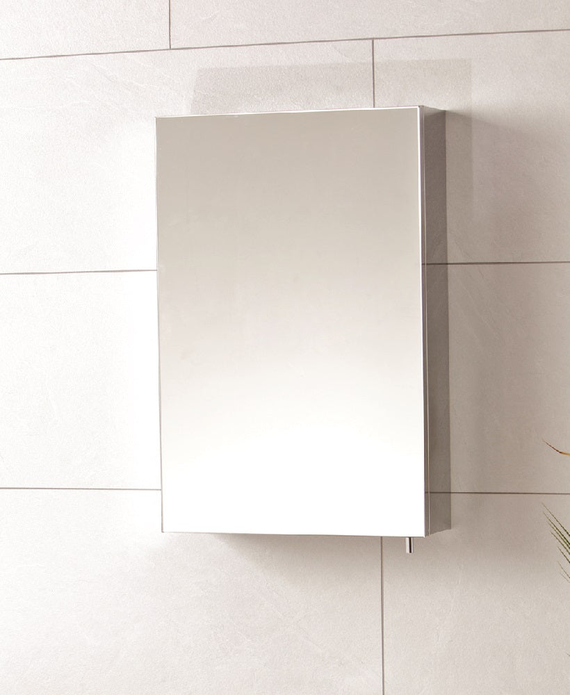 Stilo single door ss mirror cabinet 400x