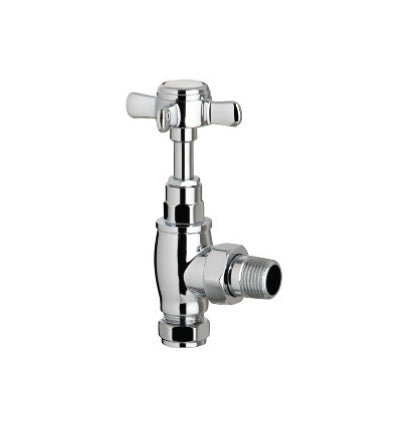 Traditional Angled Radiator Valve Chrome