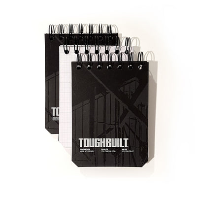 Toughbuilt Grid Notebooks (Small) - 3 Pack