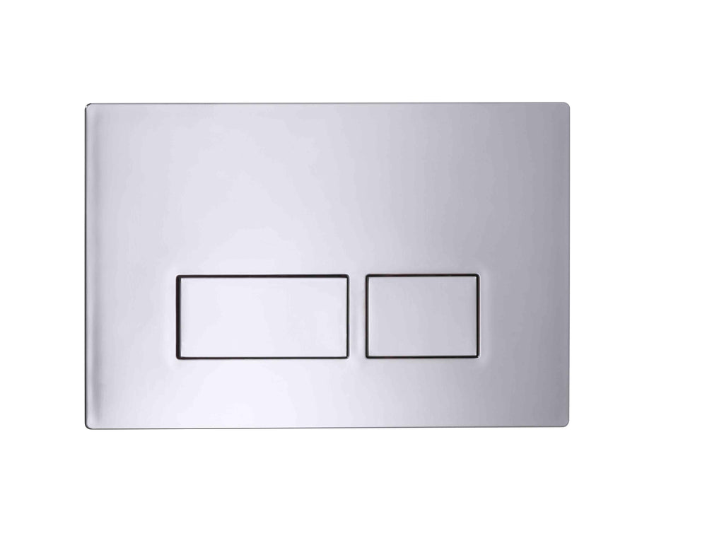 Plaza Square Dual Flush Plate - Chrome
