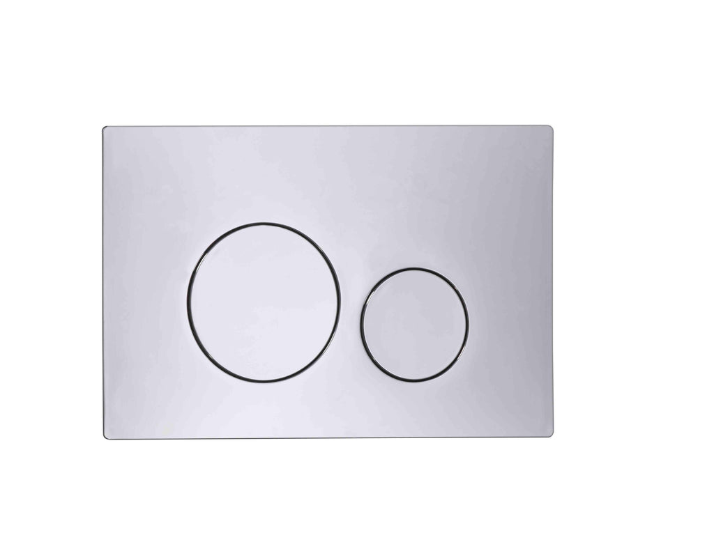 Rondo Circle Dual Flush Plate - Chrome