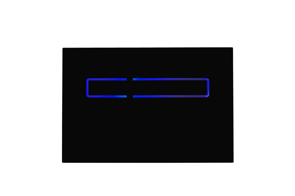 Touch Sensor Dual Flush Plate - Black