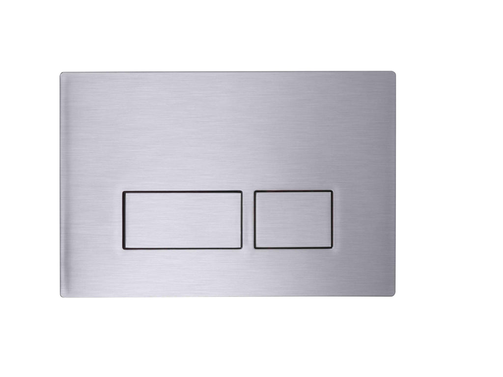 Plaza Square Dual Flush Plate - Stainless Ste